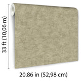 Veer Decor Pampas Plain Brushed Texture Olive Grey Wallpaper