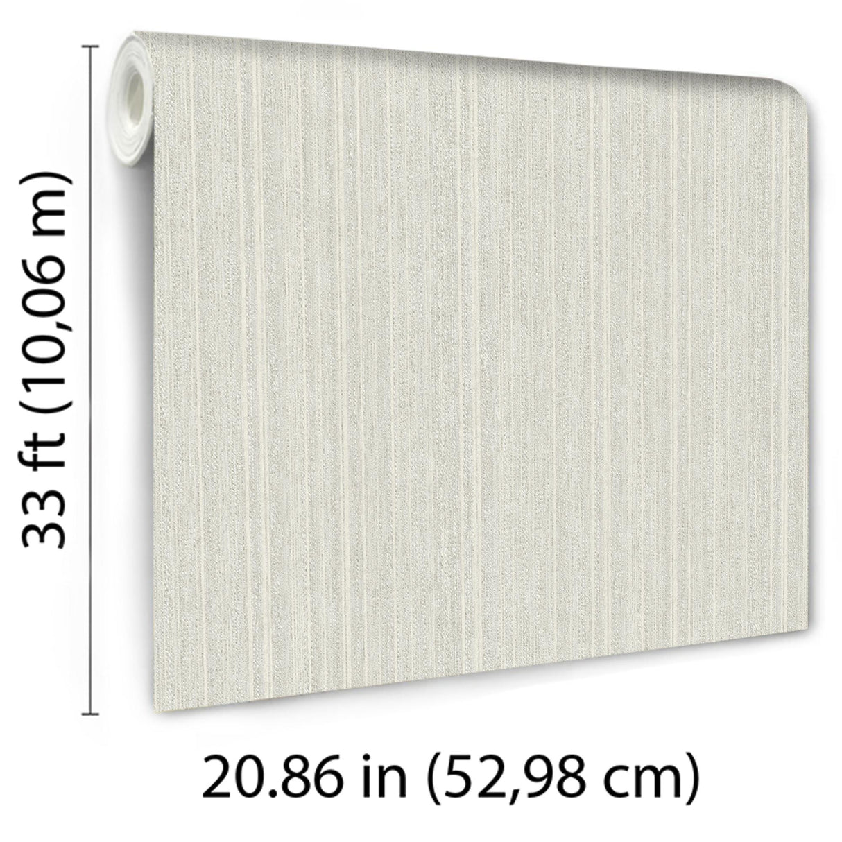 Veer Decor Rope Plain Texture Winter White Wallpaper