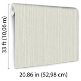 Veer Decor Rope Plain Texture Winter White Wallpaper