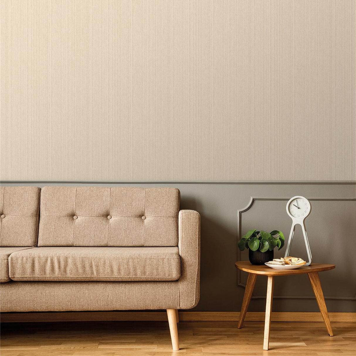 Veer Decor Rope Plain Texture Sea Salt Wallpaper