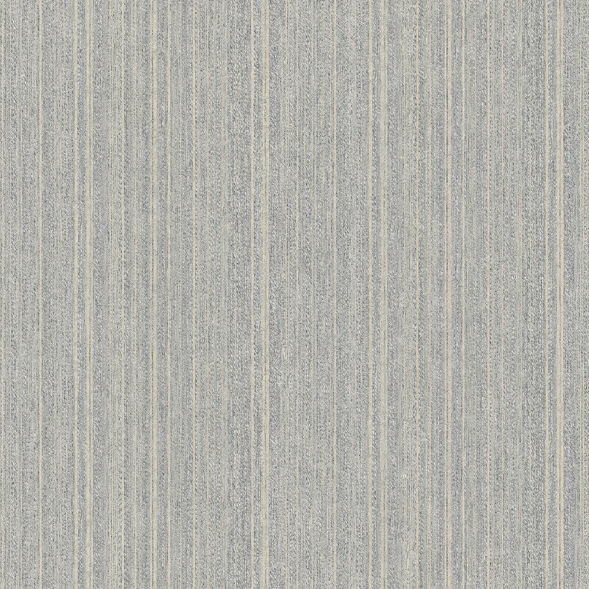Veer Decor Rope Plain Texture Blue Beige Wallpaper