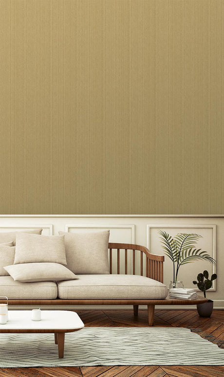 Veer Decor Rope Plain Texture Gold Sand Wallpaper