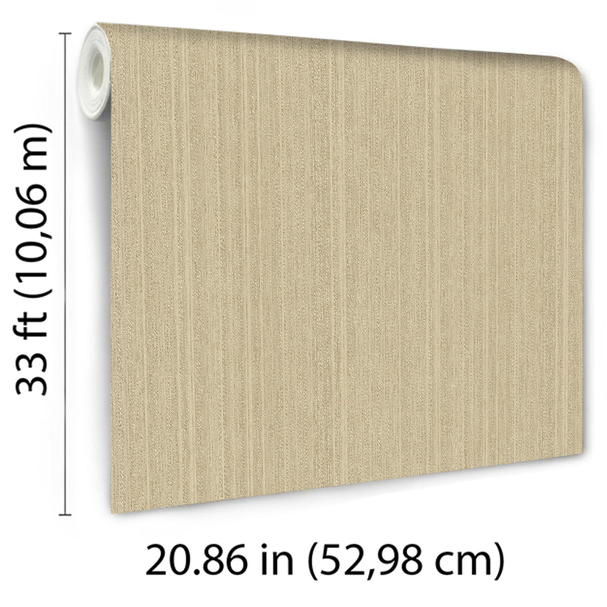Veer Decor Rope Plain Texture Warm Sand Wallpaper