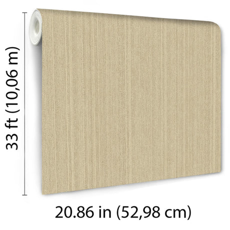 Veer Decor Rope Plain Texture Warm Sand Wallpaper