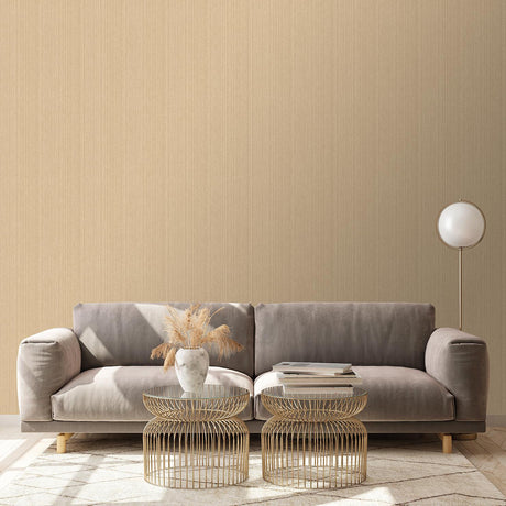 Veer Decor Rope Plain Texture Warm Sand Wallpaper