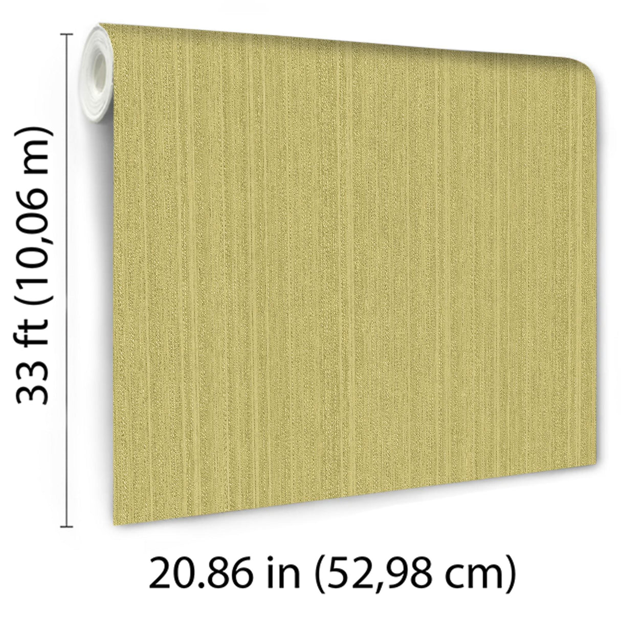 Veer Decor Rope Plain Texture Golden Olive Wallpaper