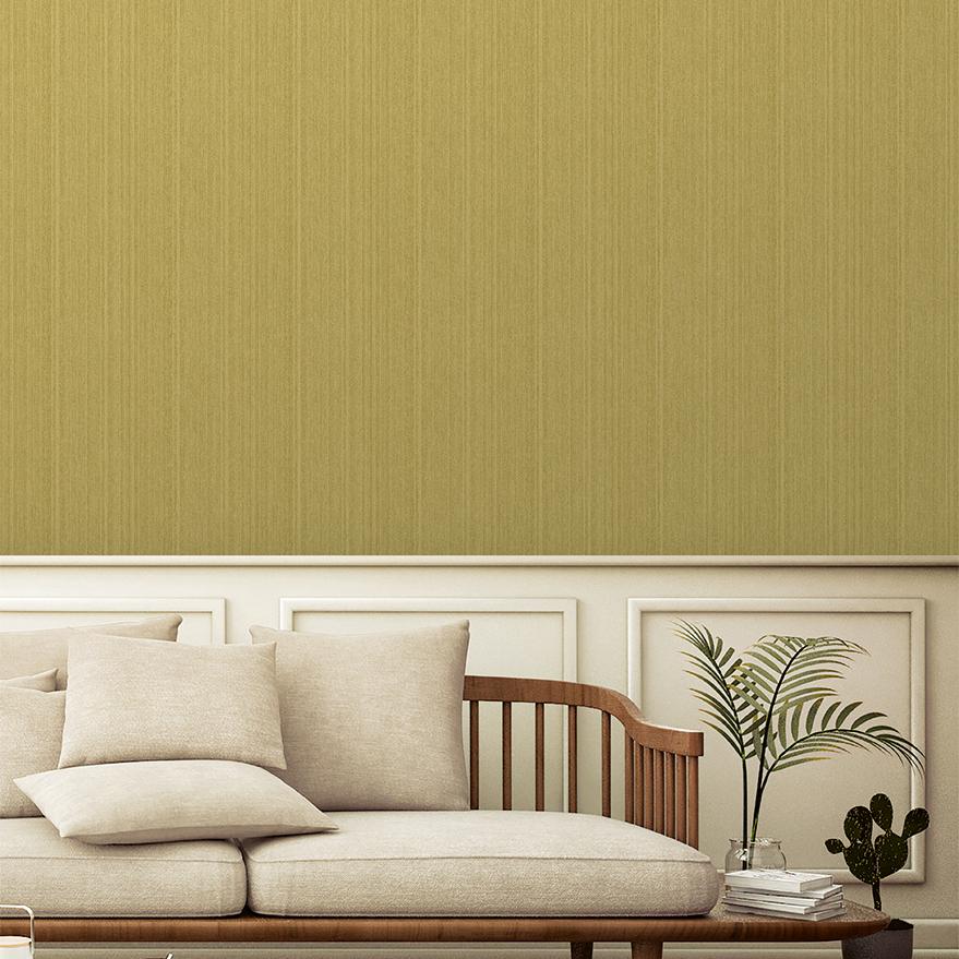 Veer Decor Rope Plain Texture Golden Olive Wallpaper