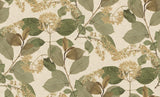 Veer Decor Castanum Bloom Cream Green Wallpaper