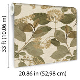 Veer Decor Castanum Bloom Apricot Orange Wallpaper