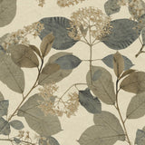 Veer Decor Castanum Bloom Blue Beige Wallpaper