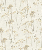 Veer Decor Spry Flower Cream Wallpaper