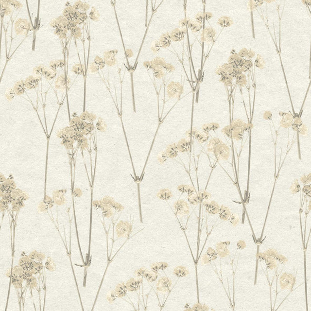 Veer Decor Spry Flower Cream Wallpaper