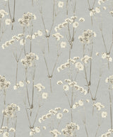Veer Decor Spry Flower Cashmere Blue Wallpaper