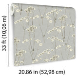 Veer Decor Spry Flower Cashmere Blue Wallpaper