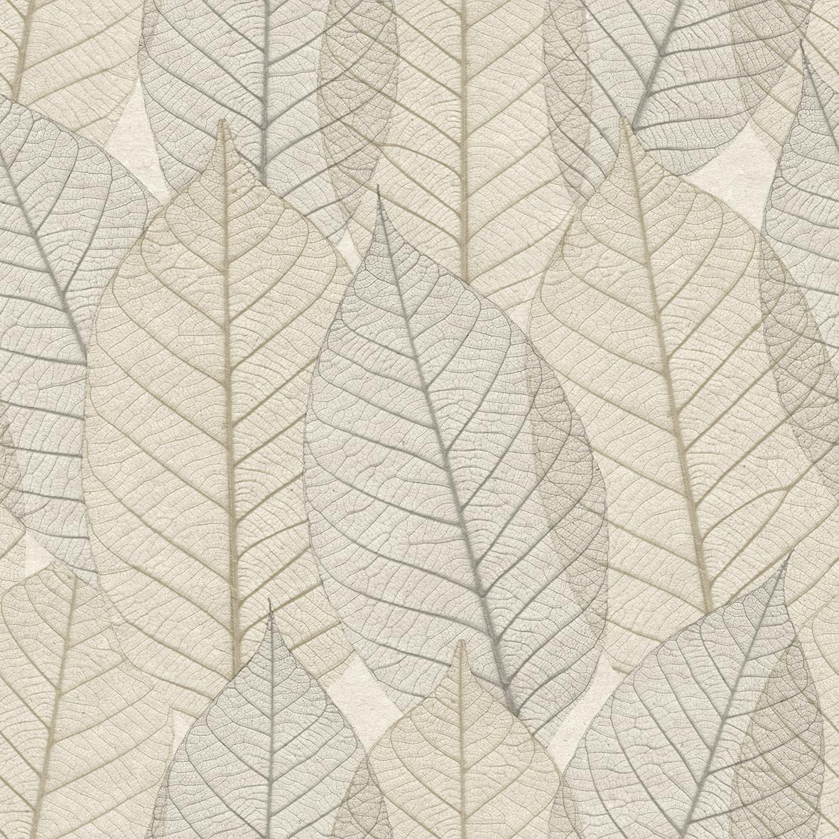 Veer Decor Leaf Lace Cream Wallpaper