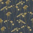 Veer Decor Spry Flower Midnight Navy Wallpaper