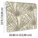 Veer Decor Palm Cream Wallpaper