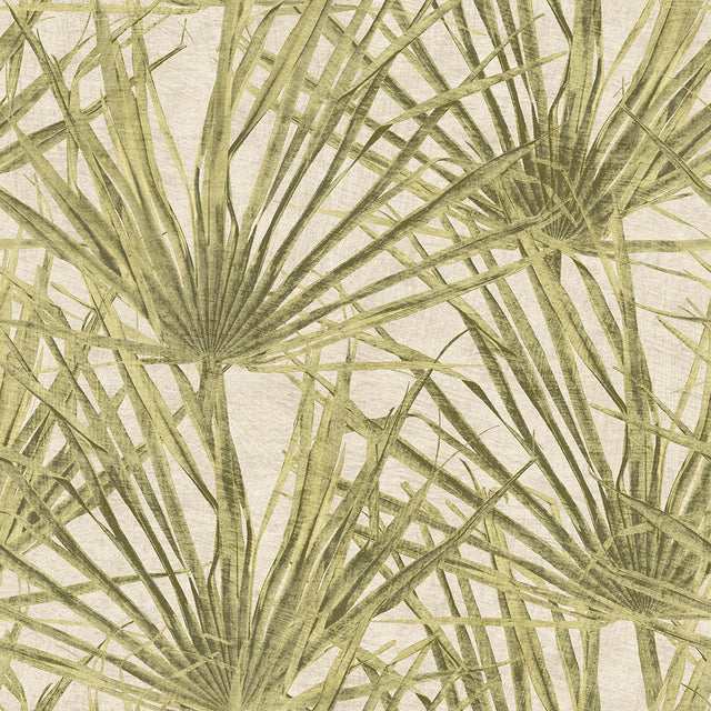 Veer Decor Palm Dusty Yellow Wallpaper