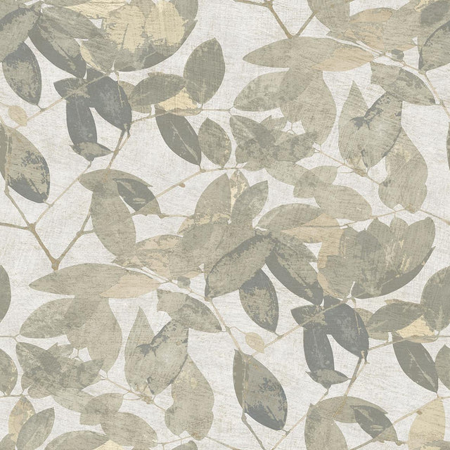 Veer Decor Beech Leaves Cream Wallpaper