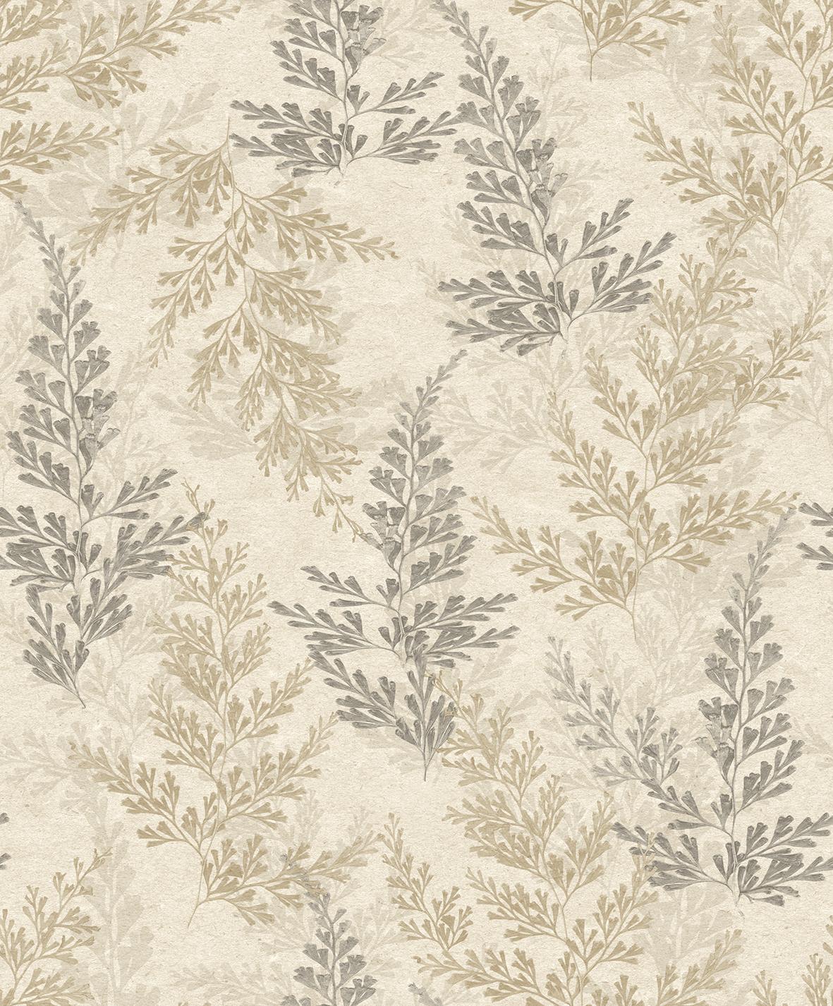 Veer Decor Wild Herbs Warm Beige Wallpaper