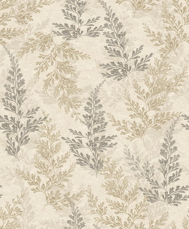 Veer Decor Wild Herbs Warm Beige Wallpaper
