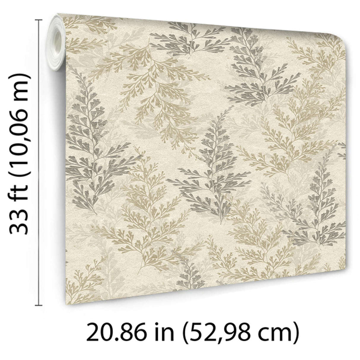 Veer Decor Wild Herbs Warm Beige Wallpaper