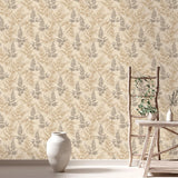 Veer Decor Wild Herbs Warm Beige Wallpaper