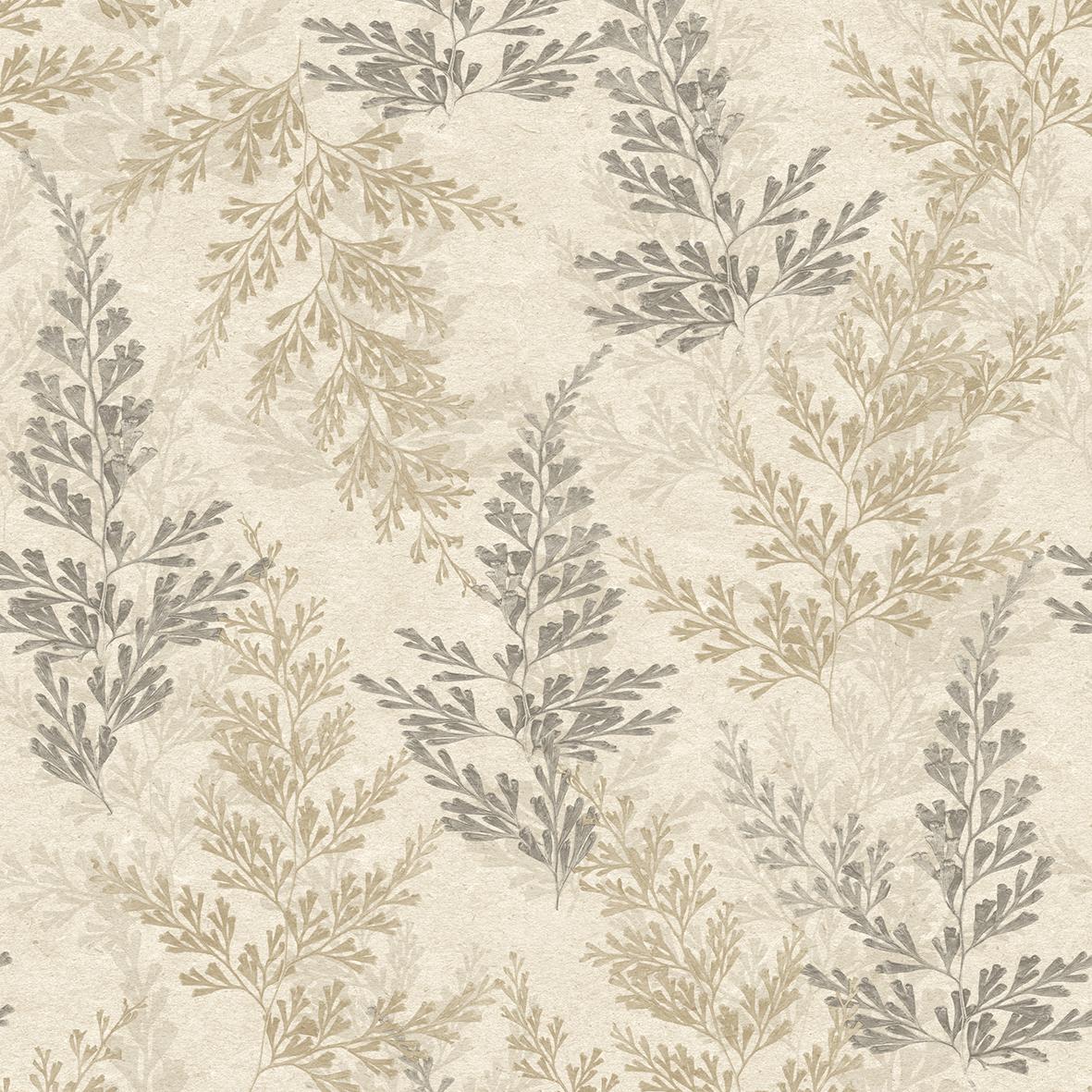 Veer Decor Wild Herbs Warm Beige Wallpaper