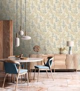 Veer Decor Wild Herbs Blue Beige Wallpaper