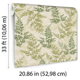 Veer Decor Wild Herbs Watercress Green Wallpaper