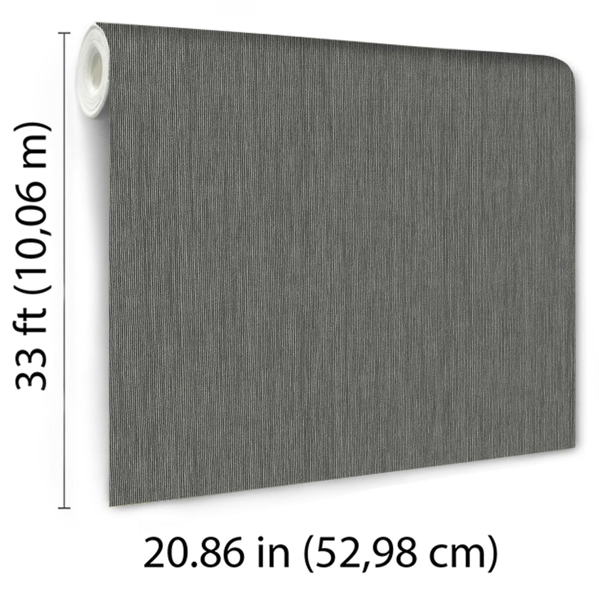 Veer Decor Rafia Grasscloth Black Wallpaper