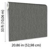 Veer Decor Rafia Grasscloth Black Wallpaper
