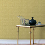 Veer Decor Rafia Grasscloth Citron Wallpaper