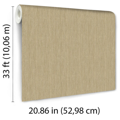 Veer Decor Rafia Grasscloth Camel Wallpaper