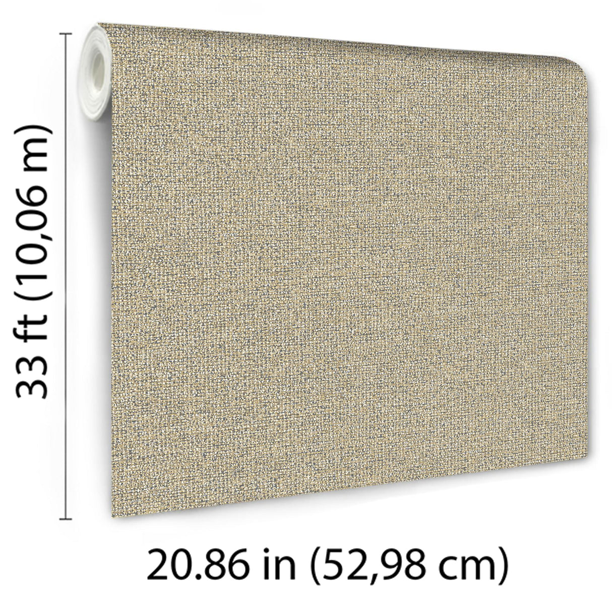 Veer Decor Bossanova Linen Texture Cream Wallpaper