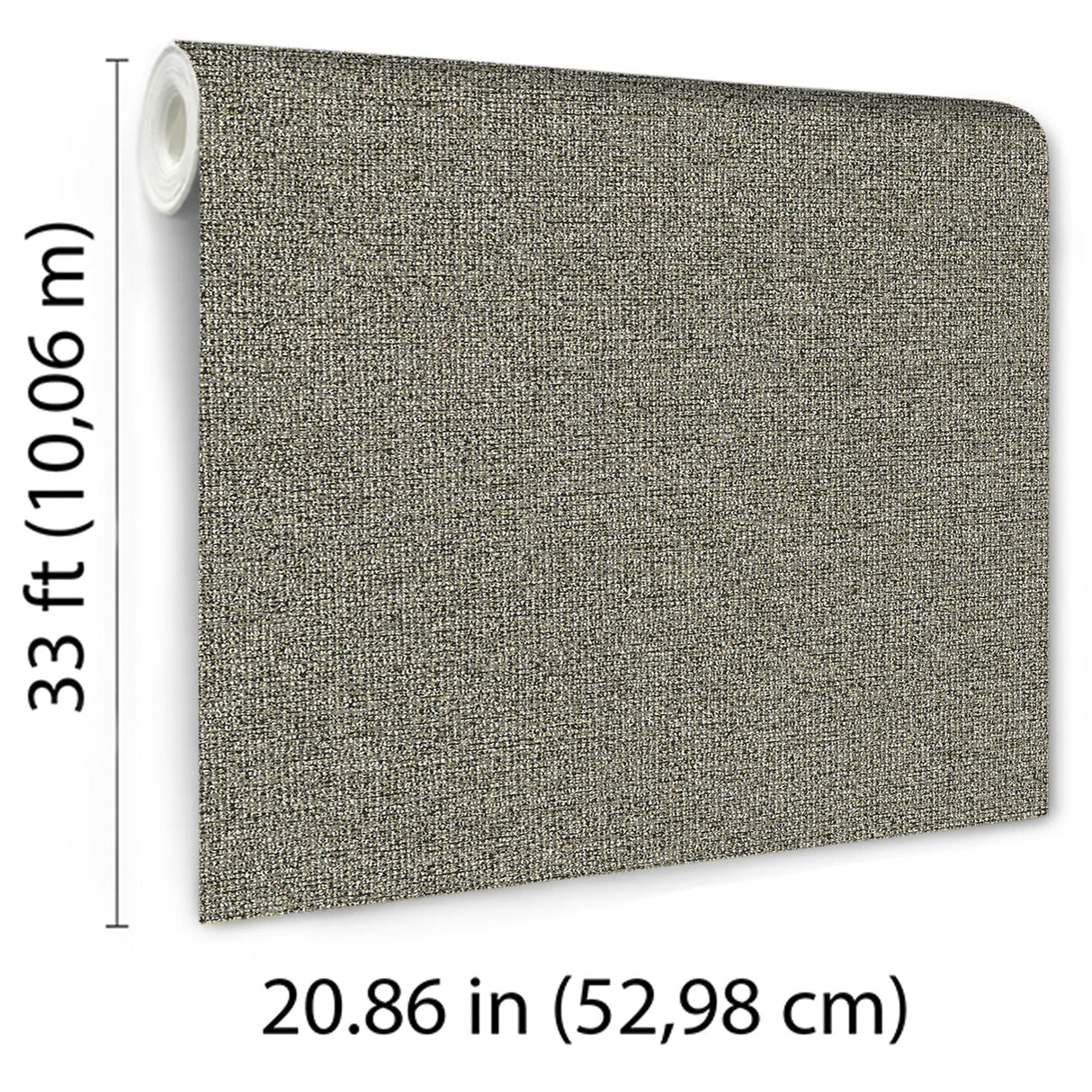 Veer Decor Bossanova Linen Texture Grey Wallpaper