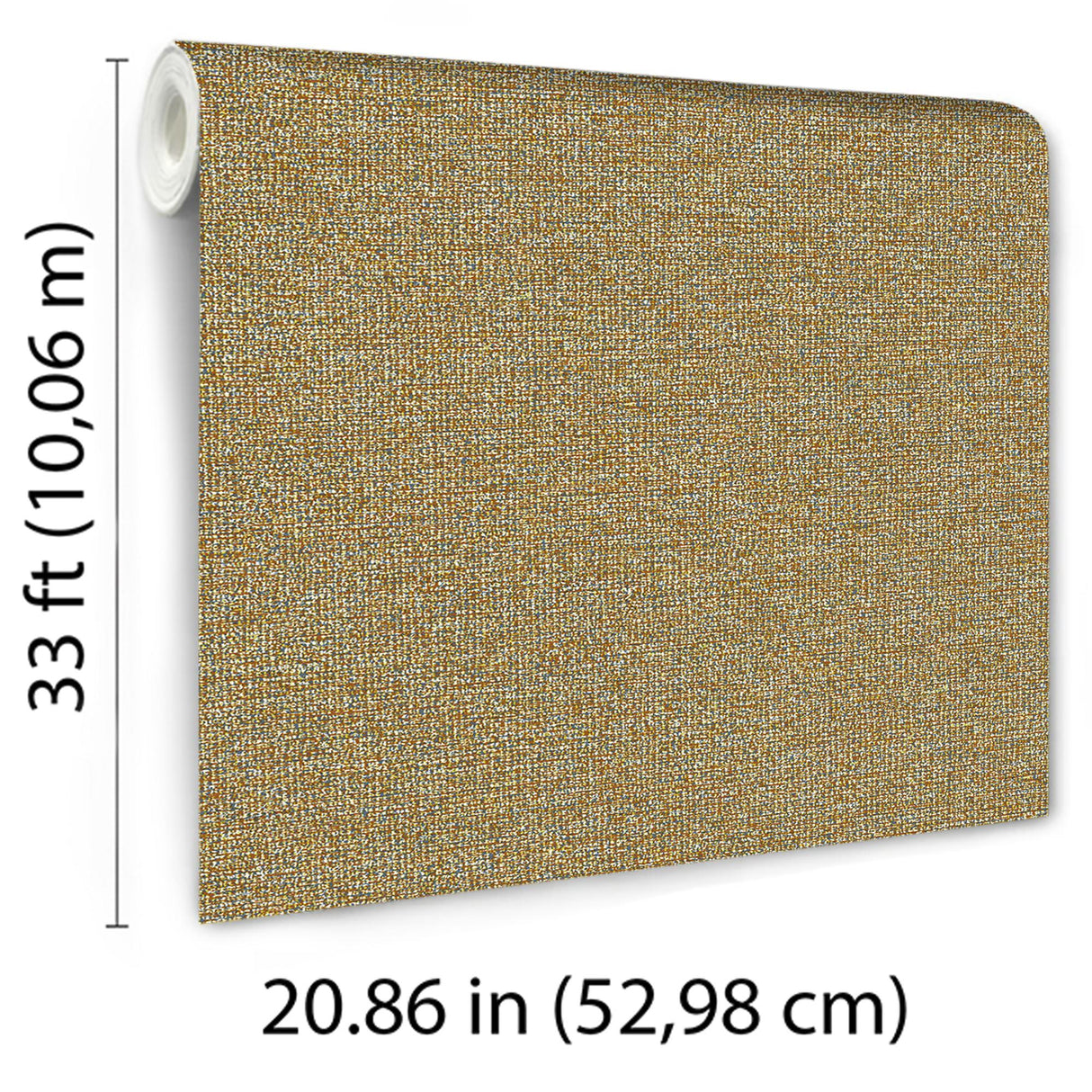 Veer Decor Bossanova Linen Texture Yellow Wallpaper