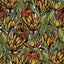 Veer Decor Copacabana Green and Orange Wallpaper