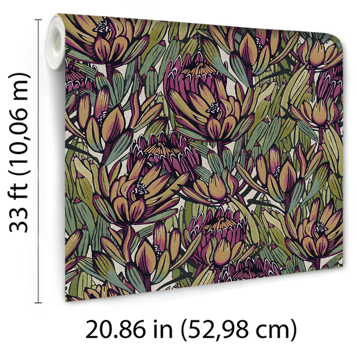 Veer Decor Copacabana Blue and Purple Wallpaper