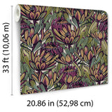 Veer Decor Copacabana Blue and Purple Wallpaper