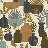 Veer Decor Botanica Clayworks Beige and Brown Wallpaper