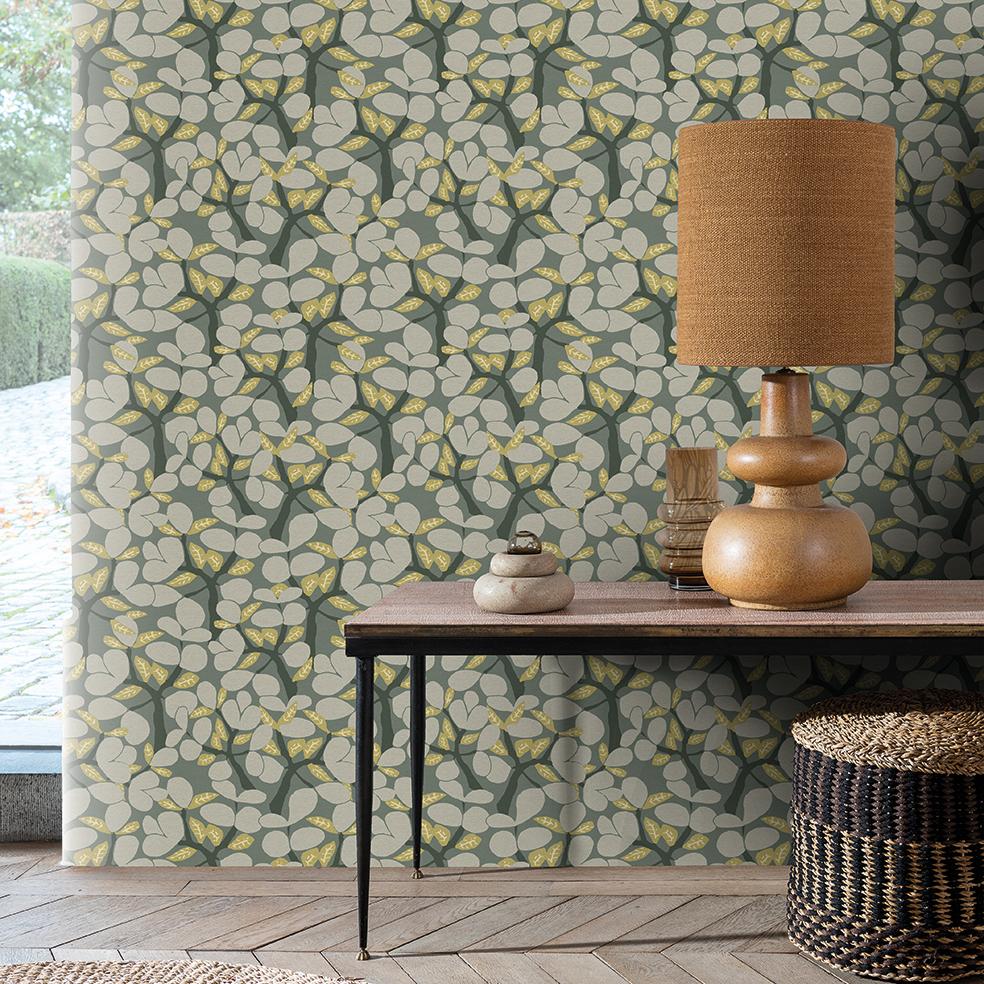 Veer Decor Janneiro Botanica Sage Wallpaper