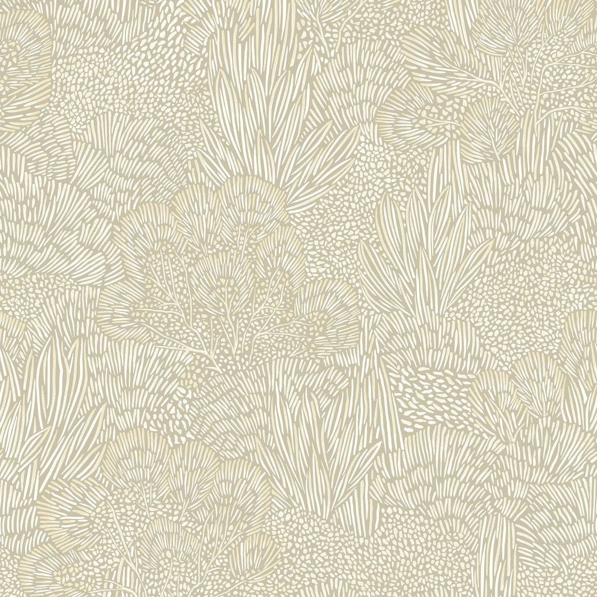 Veer Decor Samba Botanica White and Grey Wallpaper