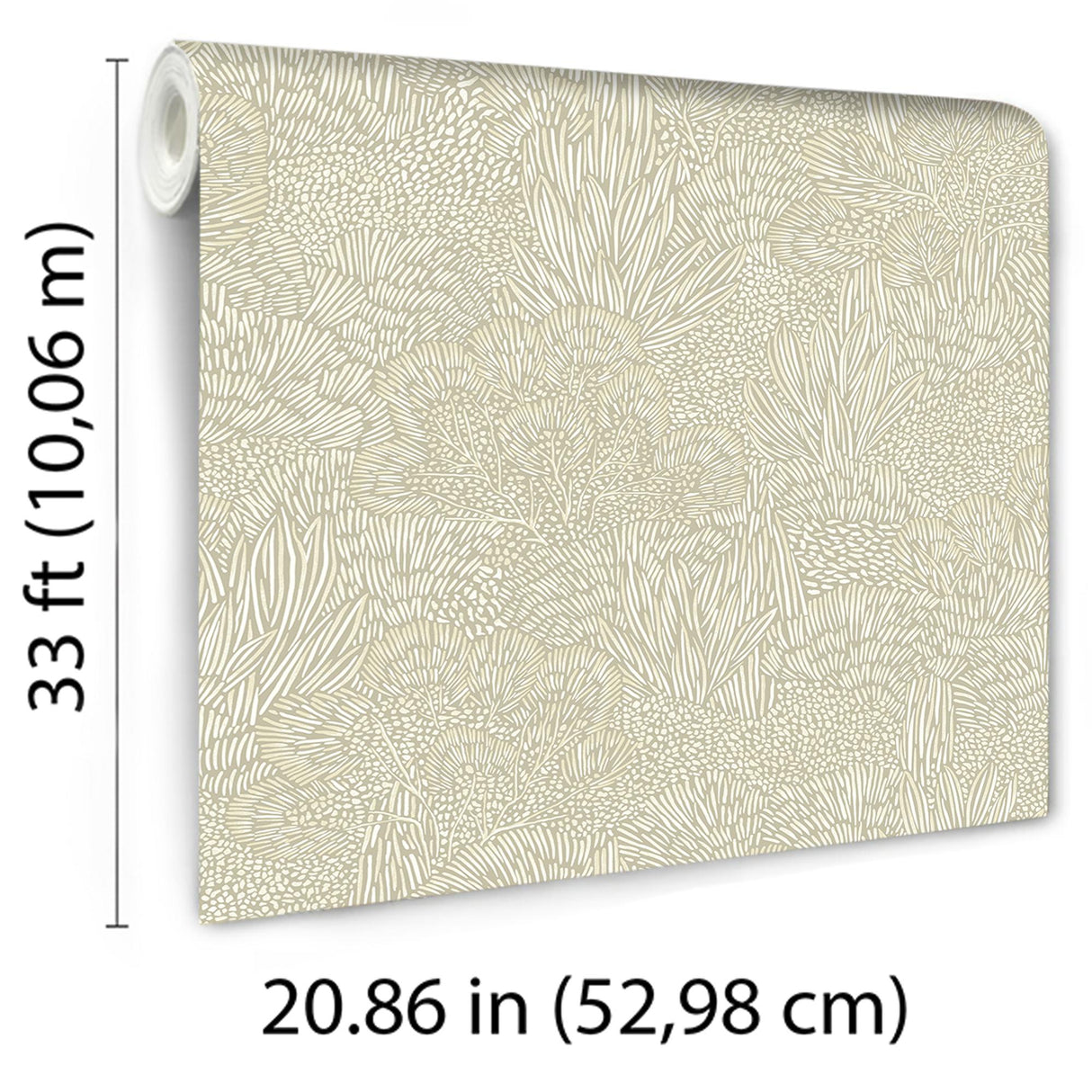 Veer Decor Samba Botanica White and Grey Wallpaper