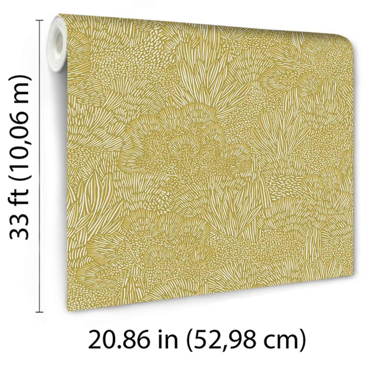Veer Decor Samba Botanica Citron Wallpaper