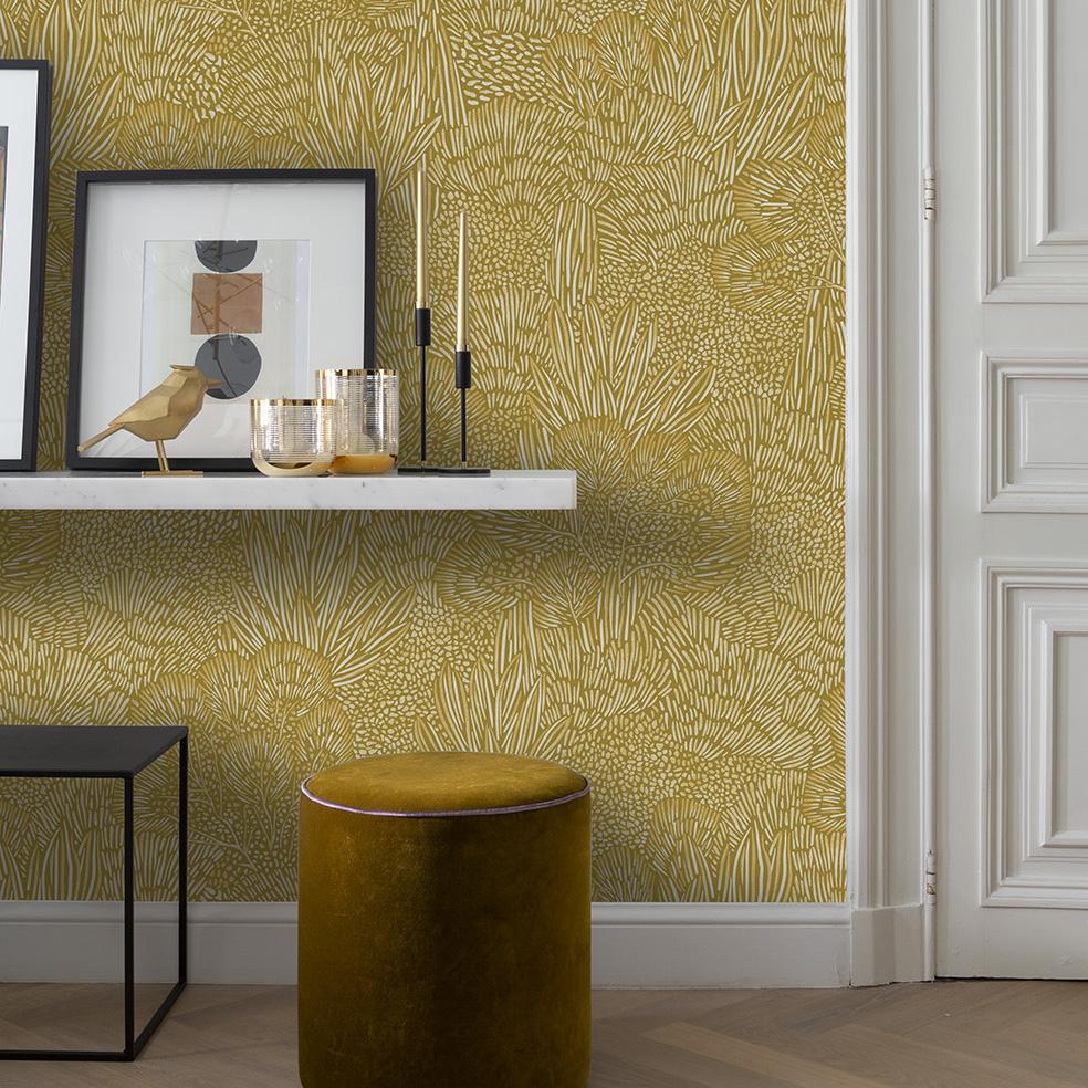 Veer Decor Samba Botanica Citron Wallpaper