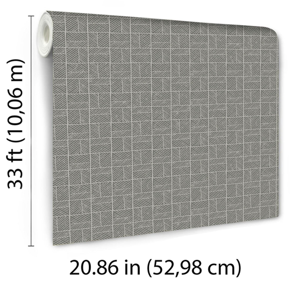 Veer Decor Carimbo Mosaic Grey Wallpaper