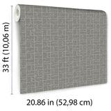 Veer Decor Carimbo Mosaic Grey Wallpaper