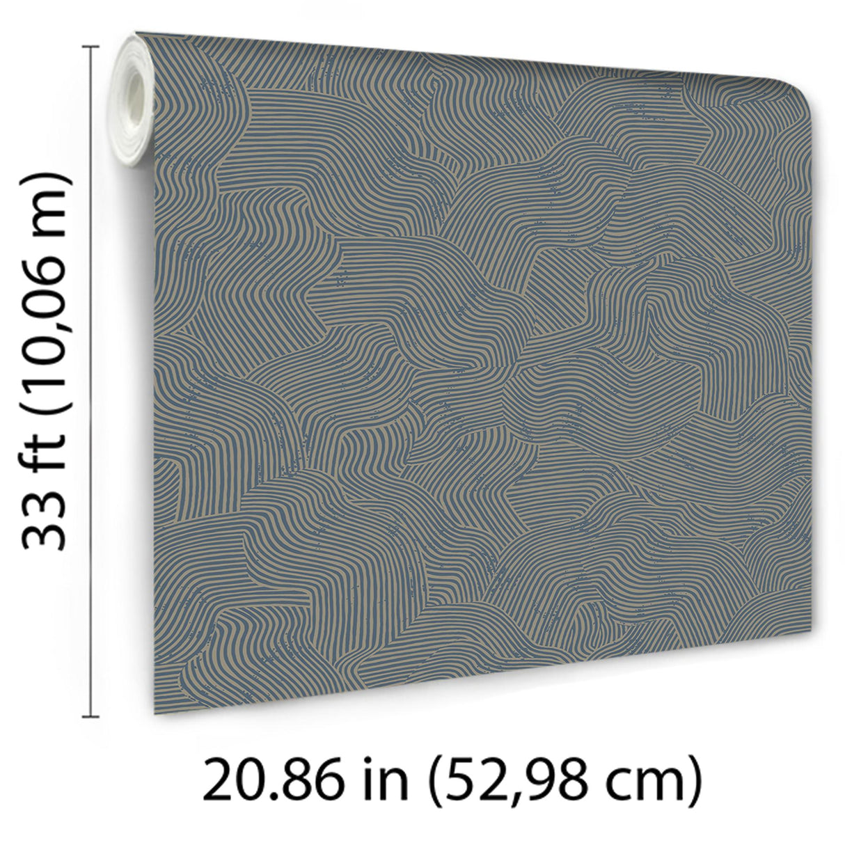 Veer Decor Bahia Dunes Navy Wallpaper