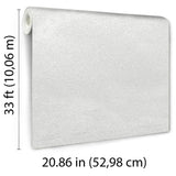 Veer Decor Faux Non-Woven Textile Fiber Texture White Wallpaper